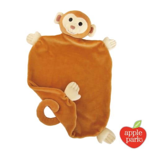 有機棉安撫巾禮盒 小猴子